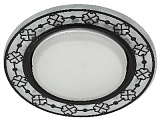 DK LD28 WH/BK Светильник ЭРА декор cо светодиодной подсветкой GX53, белый/черный (30/720)