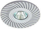 DK LD32 WH /1 Светильник ЭРА декор cо светодиодной подсветкой MR16, 220V, max 11W, белый (50/1000)