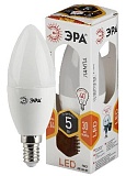 Лампочка светодиодная ЭРА STD LED B35-5W-827-E14 E14 / Е14 5Вт свеча теплый белый свет