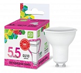 Лампа сд LED-JCDRC-std 5.5Вт 230В GU10 6500К 495Лм ASD