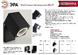 Декоративная подсветка ЭРА WL37 GR MR16/GU10, серый, для интерьера, фасадов зданий
