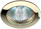 KL1 GD Светильник ЭРА литой простой MR16,12V, 50W золото (100/2100)