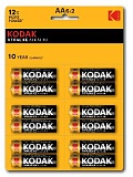 Батарейки Kodak LR6-12BL perforated (6x2BL) XTRALIFE Alkaline [KAA-2x6 perf] (144/576/18432)