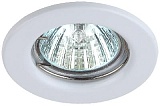 ST1 WH Светильник ЭРА штампованный MR16,12V/220V, 50W белый (100/3000)