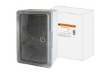 Бокс пластиковый ЩМП-0-1, прозр., крышка, ABS, IP65, -45 до +75 С, навесной, (300x200x130) TDM