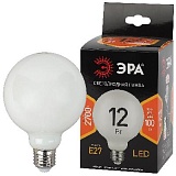 Лампочка светодиодная ЭРА F-LED G95-12w-827-E27 OPAL E27 / Е27 12Вт филамент шар матовый теплый белый свет