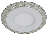 DK LED 14 SL/WH Светильник ЭРА светодиодный круглый "белая подсветка" 3+3W прозрачный/белый (60/1200
