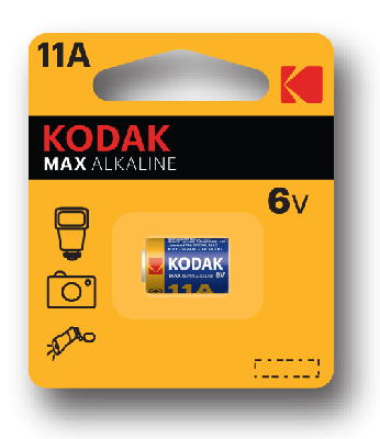 Батарейка Kodak 11A-1BL MAX SUPER Alkaline [ LR11, A11, MN11] (60/240/24000)