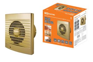 Вентилятор бытовой настенный 120 С-4, золото TDM