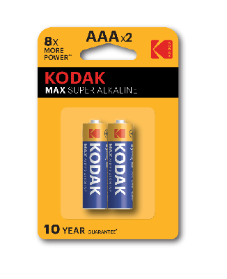 Батарейки Kodak LR03-2BL MAX SUPER Alkaline [K3A-2] (20/100/19800)